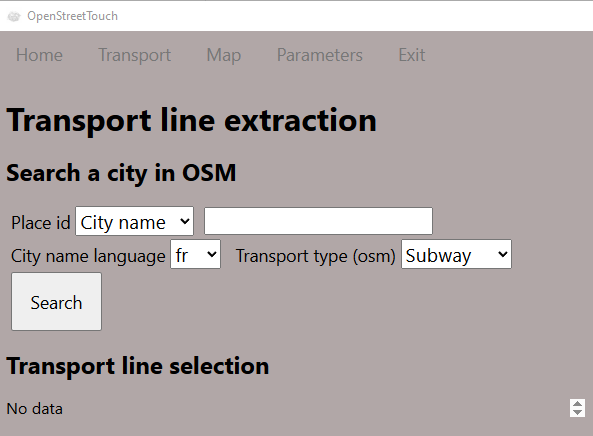 Extraction data parameters